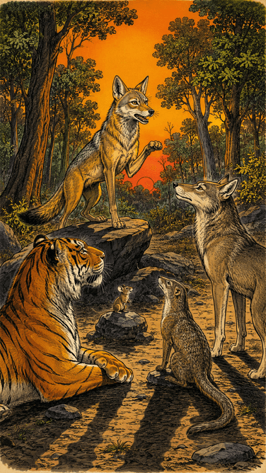 THE JACKAL WHO ATE ALONE