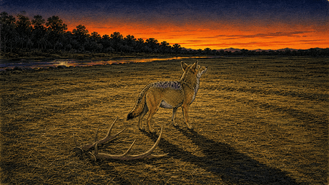 THE JACKAL WHO ATE ALONE